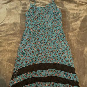 Spaghetti strap, high low dress